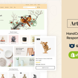 Artbrush Handmade Art Store Shopify Theme # 310299