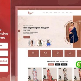 Sareeify Multipurpose Premium Fashion Shopify Theme # 310712
