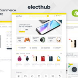 Electhub Electronics Gadgets Store Shopify Theme # 311476
