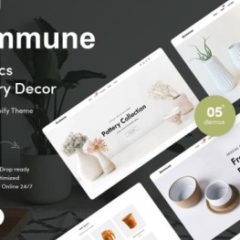 Commune Ceramics Pottery Decor Shopify Theme # 315290