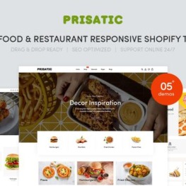 Prisatic Fast Food Restaurant Shopify Theme # 315291