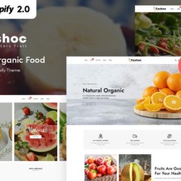 Fashoc Fruits Organic Food Shopify Theme # 316436