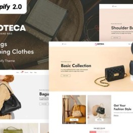 Moteca Handbags Shopping Clothes Shopify Theme # 316437