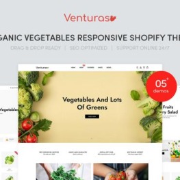 Venturas Fruits Organic Food Shopify Theme # 317630