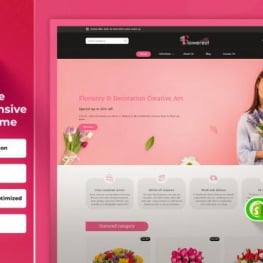Flowerest Flower Shop Bokay Shopify Theme # 318955