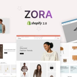 Zora Multipurpose Shopify Theme # 319171