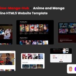 Tendex - Anime and Manga HTML5 Website Template in 2023