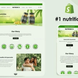 Nutronix Nutrition Health Care Shopify Theme # 321116