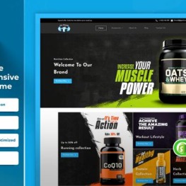 Fitworld Gym supplements Shopify Theme # 321764