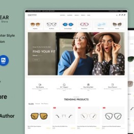 Eyewear Goggles and Sunglasses Shopify Theme # 321769