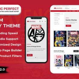 Comic Perfect Anime Manga Stories Shopify Theme # 322658