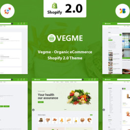 Vegme Organic Grocery Shopify Theme # 322664