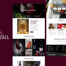 Wine Cocktail Shopify Theme # 323535