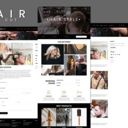 Hair Salon Shopify Theme # 324758
