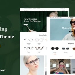 Teashades Eyewear Shopify Theme # 326222