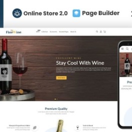 Fine Wine Shopify Theme # 332140