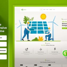 Sunsolar Solar Energy eCommerce Shopify Theme # 333769