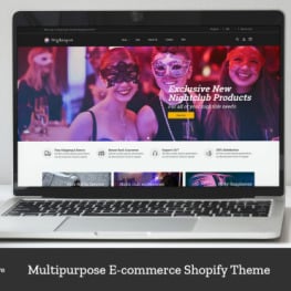 Nightspot Partywear Sunglasses Music Shopify Theme # 334113