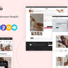 Allegro Lingerie Underwear Shopify Theme # 336737