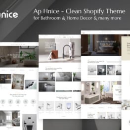 Ap Hnice Bathroom Home Decor Shopify Theme # 336934