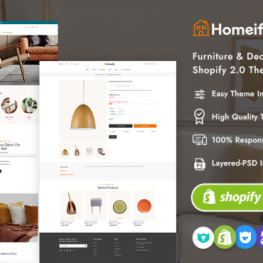 Homeify Responsive for Home Decor Shopify Theme # 339540
