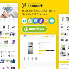 Ecomart Electronic Marketplace Store Shopify Theme # 339827