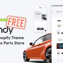 Vendy Spare Parts Store Free Shopify Theme # 340678
