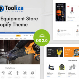 Tooliza Auto Tools and Hardware Store Shopify Theme # 341322