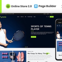 Olympia Sports Store Shopify Theme # 341323