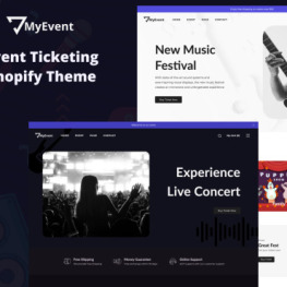 MyEvent for Ticketing Website Shopify Theme # 341421