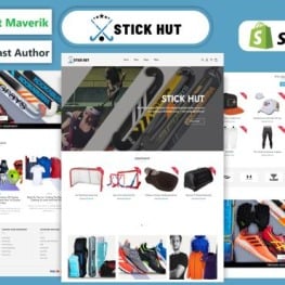 Stick Hut Hockey Equipment Shopify Theme # 341777