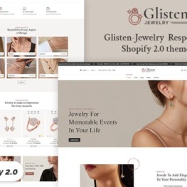 Glisten Modern Jewelry Shopify Theme # 344053