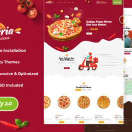 Pizzeria for Pizza Fast Food Shopify Theme # 346339