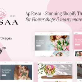 Ap Rosaa Flower Shop Shopify Theme # 347544