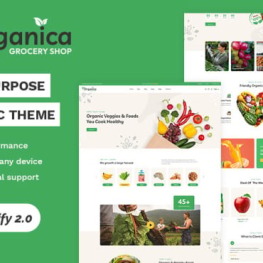 Organica Organic Fruit Grocery Store Shopify Theme # 348063
