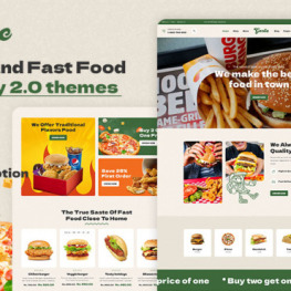 Garlic Pizza Fast Food Shopify Theme # 349446