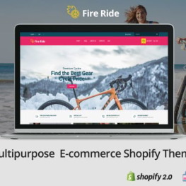 Fire Ride Bicycle Electric Vehicles Shopify Theme # 350354