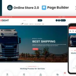 Freight Transportation Shopify Theme # 351253