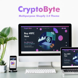 CryptoByte Multipurpose Shopify Theme # 351421