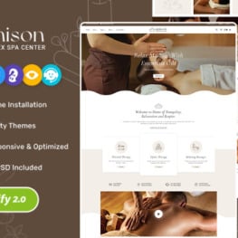 Unison for Spa Beauty Health Shopify Theme # 352258