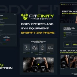 Fitfinity Body Fitness and Gym Shopify Theme # 352261