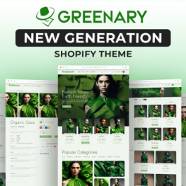 GREENARY Fashion Store for Clothing Shopify Theme # 352755