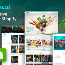 Organeat Healthy and Organic Food Shopify Theme # 353311