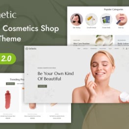 Esthetic Beauty Cosmetics Store Shopify Theme # 355565