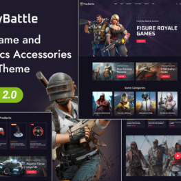 PlayBattle Digital Video Game Store Shopify Theme # 357435