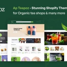 Ap Teapoz Organic Tea Shop Shopify Theme # 358973