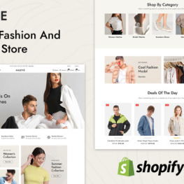 Masive Minimal Fashion Store Shopify Theme # 358975