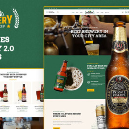 Brewery Pub and Beer Multipurpose Shopify Theme # 359388