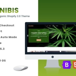 Cannibis Medical CBD Cannabis Organic Shopify Theme # 359683