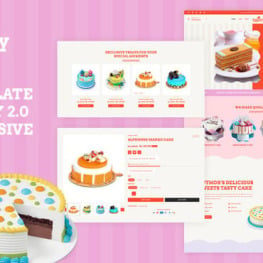 Cakeify Cake Chocolate Shopify Theme # 359909